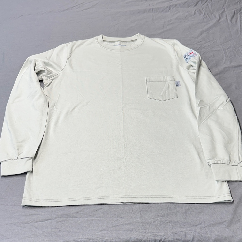 Men's Tyndale FR Large Light Gray Long Sleeve